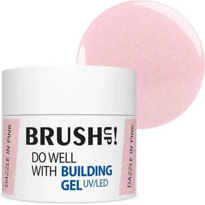 Brushup stavebný Uv Led gél Do Well with dazzle In pink 12 g