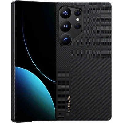 Benks Magnetic Armor Pro Montage Kevlar Metal Frame Case 600D+1500D - кевларен кейс с MagSafe за Samsung Galaxy S25 Ultra (черен)