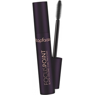 Topface řasenka pro objem a prodloužení řas Focus Point Black 12 ml