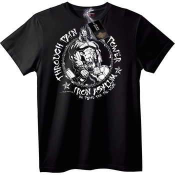 NOONEBRAND Тениска Iron Asylum сила - L, White