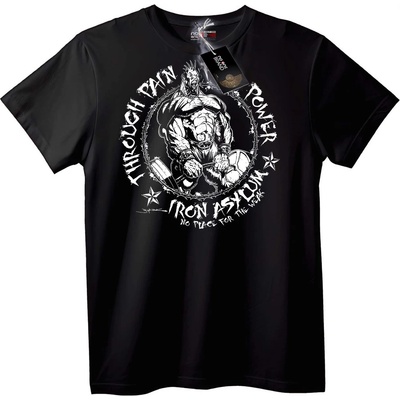NOONEBRAND Тениска Iron Asylum сила - L, White