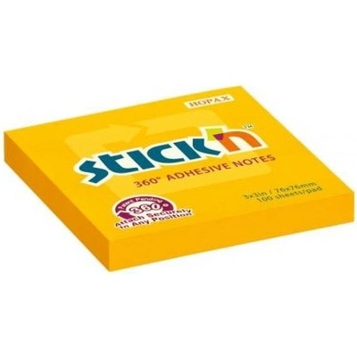 AZ Samolepiace bločky 360° 76x76mm oranžové