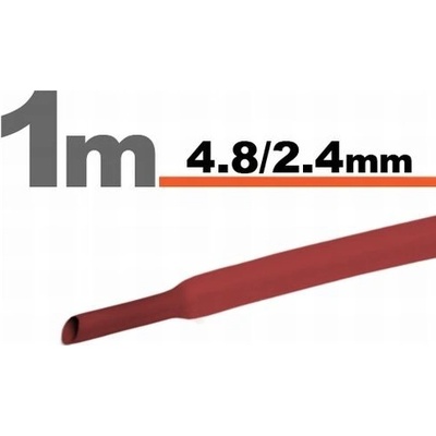 Zmršťovacia hadica 11025P 4,8/2,4mm/1m červená bužírka