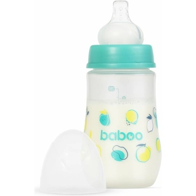 Baboo Anti colic Feeding Bottle antikoliková fľaša Lagoon Fiesta 250 ml