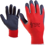 Бултекс Ръкавици от ПЕ трико топени в латекс 122130 (9) Topgrip-r