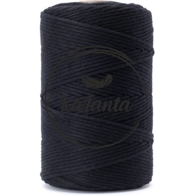 Macrame priadza KaFanta PREMIUM 3mm/100m - pure black