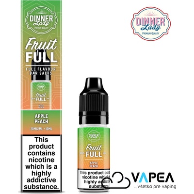 Dinner Lady BAR SALTS Fruit FULL Apple Peach 10 ml 20 mg