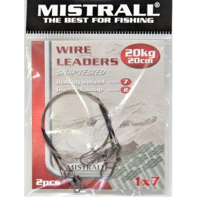 MISTRALL Lanko WIRE LEADERS 1x7 20 cm 20 kg