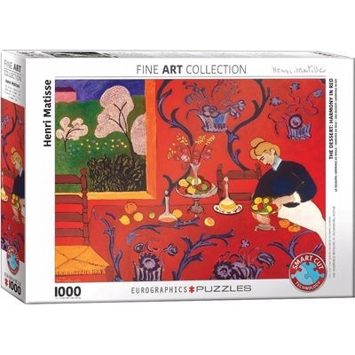 Eurographics papírové červené Matisse 1000 dílků