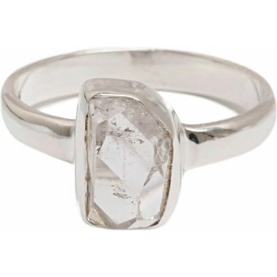 Nefertitis Herkimer diamant prsten stříbro R47