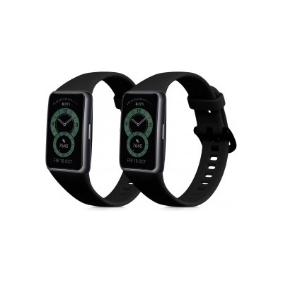 kwmobile 2x Гривна за Xiaomi Mi Band 6 - черен - 56295