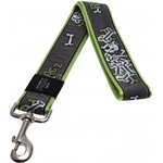 Rogz Lime Bone XXL - Повод за кучета , кокалчета 40мм / 50 см. зелено черен