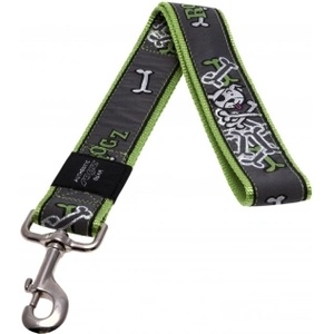 Rogz Lime Bone XXL - Повод за кучета , кокалчета 40мм / 50 см. зелено черен