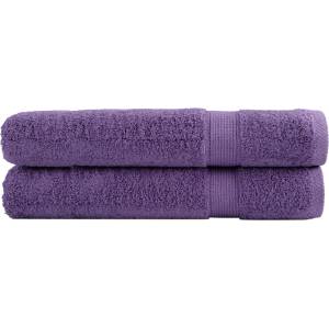 vidaXL Премиум кърпи SOLUND 2 бр лилави 100x200 см 600 gsm (137365)