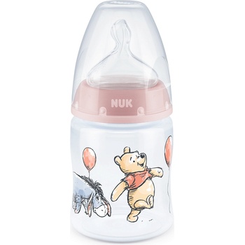 Nuk Шише със силиконов биберон NUK - First Choice, Disney, TC, 150 ml, 0-6 месеца, Розово (10743932-Розов)