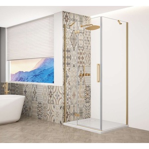 SAPHO Trinity - Душ кабина 80x90 см, лява, прозрачно стъкло/златисто GT5690-80CL-G (GT5690-80CL-G)