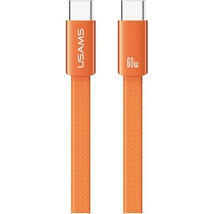 USAMS Кабел USAMS U96 60W USB-C към USB-C 1.2m, оранжев (Usa001738)
