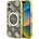 GUESS Калъф Guess IML Peony On 4G Background MagSafe iPhone 16 - кафяв (3666339300050)