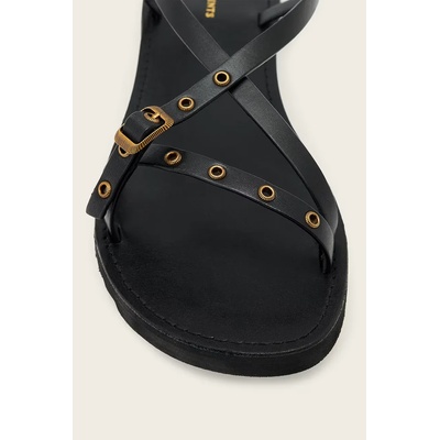 AllSaints сандали дамски от кожа Tyla Eyelet Sandal (W120FE)