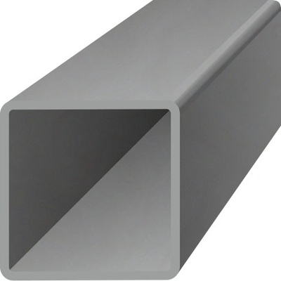 uzavretý profil 80x80x2mm, čierny S235, hladký L=1000mm, cena za 1ks(1m)