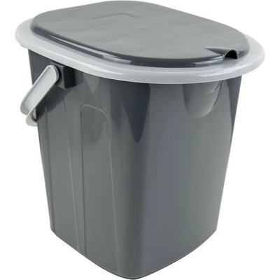 Bo-Camp Odpadkový kôš Portable toilet square 1 pc sivá