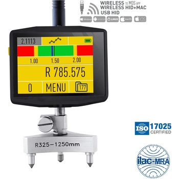 MIROTECH Компютъризиран радиусомер за измерване на сфера с безжичен и USB трансфер на данни Microtech Computerized, Wireless+USB, 1250711206 - 320-1250 mm, 0.001 mm, 1 % (1250711206)