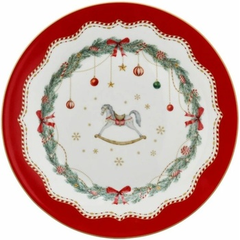 Isabelle Rose - Dezertný tanier 19,5 cm Hojdací koník - Happy Holidays