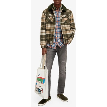 Scotch & Soda Зелено-бежово мъжко яке от вълнена смес Scotch & Soda Teddy Scotch & Soda | Bezhov | МЪЖЕ | M