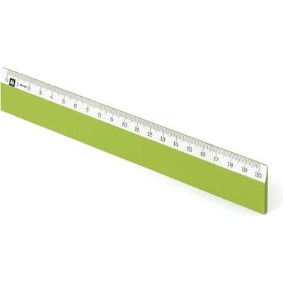 Metrie Scholar-W20FG Dřevěné pravítko světlezelené 20 cm