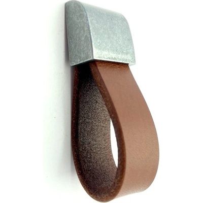 Gamet NIKOL hnědá/ ocel patina 85x23 mm