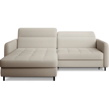 Eltap Бежов разтегателен ъглов диван с място за съхранение от букле (ляв ъгъл) Gomsi - ELTAP (CO-GOM-LT-18ROY)