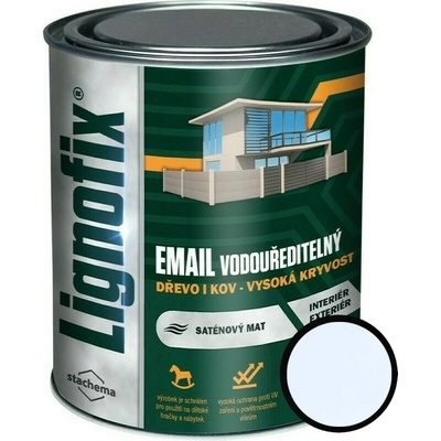 Lignofix email 0,75 l bílá