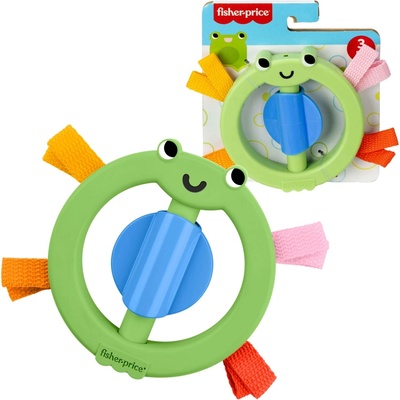 Fisher-Price smyslové kroužkové chrastítko žabka
