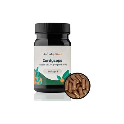 Cordyceps kapsle extrakt s 50% polysacharidů 50 kapslí