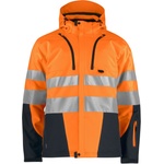 ProJob HI-VIS 6420 PADDED SOFTSHELL/Унисекс светлоотразително трислойно софтшел яке - hv оранжево/черно S (646420zw101)