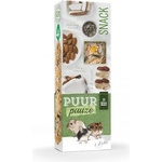 Witte molen PUUR Pauze Sticks - крекери с бадеми, фъстъци и кокос за гризачи, мишки, хамстери и джербили 110 гр, 2 броя, Witte Molen, Холандия - 654837