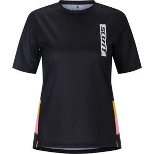 Scott Дамска фланелка с къс ръкав за колоездене Scott Women's Tee Tuned Sl S/S Cycling jersey - Black (156-2866-0112)
