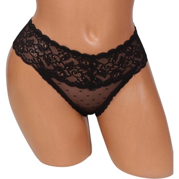 Стилна дантелена прашка в черно