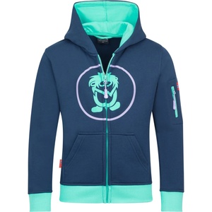 TROLLKIDS Детски суичър Trollkids Kids Sortland Jacket Hoodie - Mystic Blue / Aqua Mint - размер 116 (EU) (704-1558-3615)