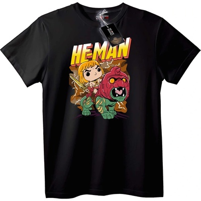 NOONEBRAND Тениска He-Man с Бойната котка - XL, White