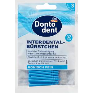 Dontodent Интердентални четки сини 0, 6 мм iso 3, 32 бр (1523248)