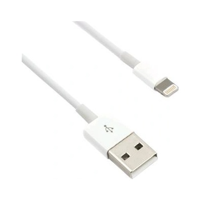 Kabel C-TECH USB 2.0 Lightning (IP5 a vyšší) nabíjecí a synchronizační kabel, 1m, bílý