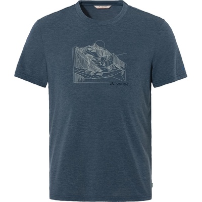 Vaude Мъжка спортна тениска Vaude Tekoa T-Shirt III Sport shirt - Dark Sea / Dark Sea - размер L (016-9314-1213)