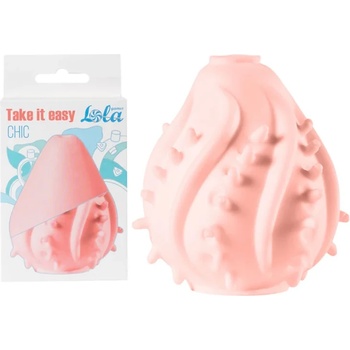 Мастурбатор, оребрен тунел и мек материал - Take it Easy Chic Peach (9022-02LOLA)