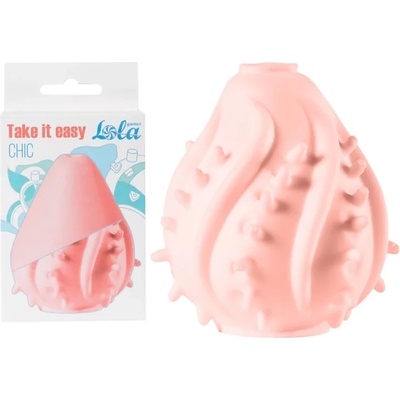 Мастурбатор, оребрен тунел и мек материал - Take it Easy Chic Peach (9022-02LOLA)