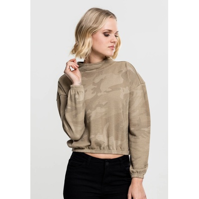 Urban Classics Дамско камуфлажно поло Urban Classics sand camoUB-TB1722-00867 - Камуфлаж, размер S