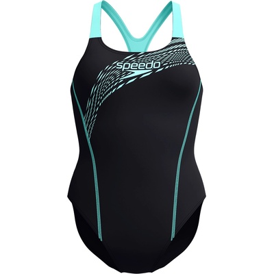 Speedo Бански костюм Speedo Women's Logo One Piece Swimsuit - Artic Glass