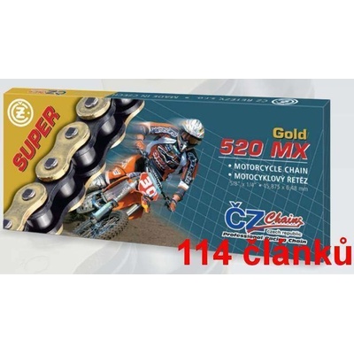 ČZ Chains Řetěz 520 MX 114 – Zbozi.Blesk.cz