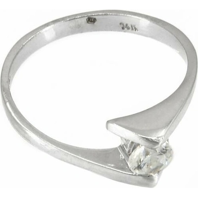 sZlato.cz 3961 Zlatý zásnubní prsten z bílého zlata