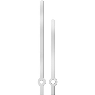MPM Kovové hodinové ručičky 004565 (103 mm, 80 mm) - stříbrné E34.4941.004565